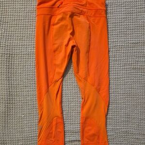 lululemon athletica Bright Orange Athletic Shorts